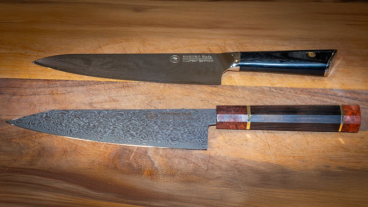 67 layer and 110 layer Damascus Japanese Knives